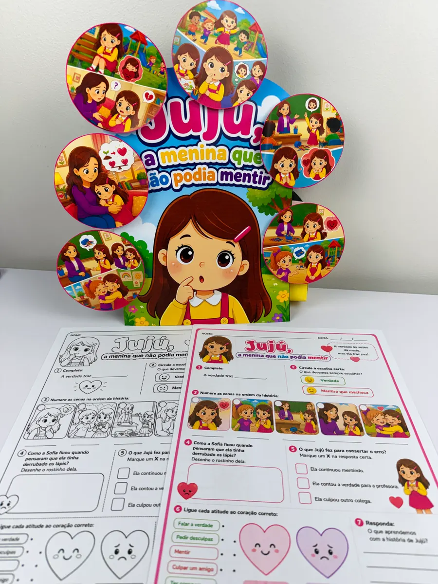 Capa de Jujú, a Menina que Não Podia Mentir