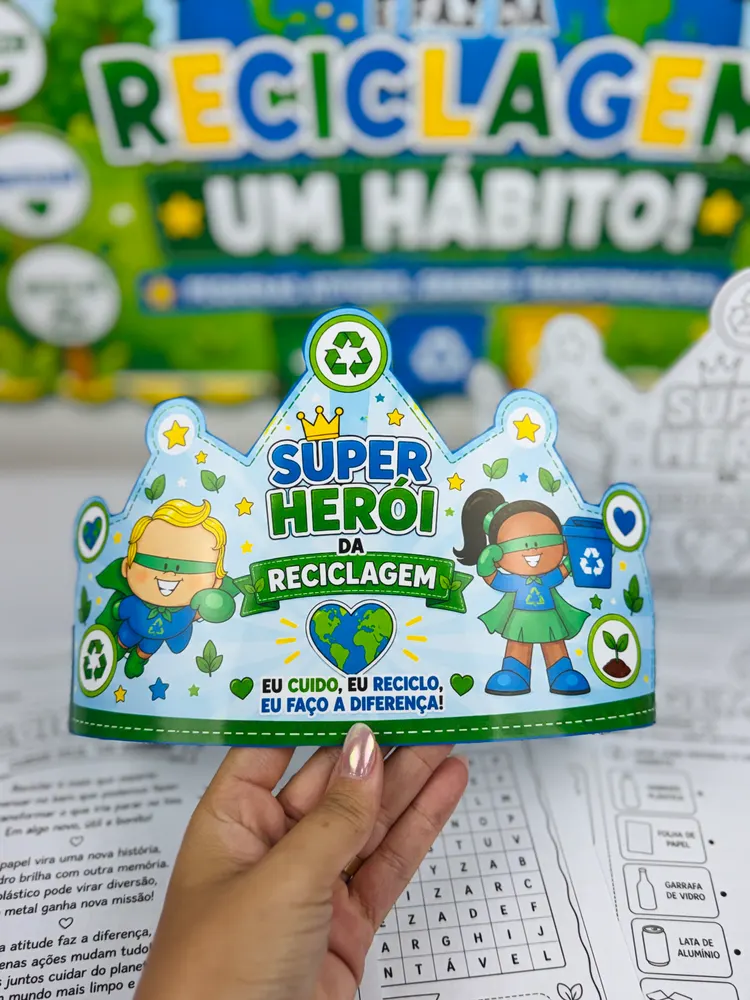 Página de prévia 1 de Reciclagem: Atividades e Painel